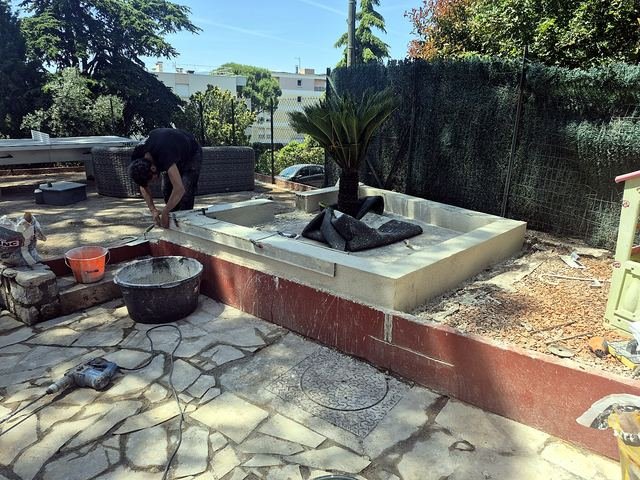 Chantier de maçonnerie à Nice — réalisation 02